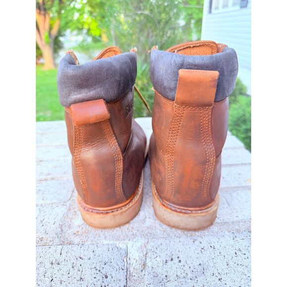 B.A.T. Work Insulated Leather Boots Mens 13 Brown Thermal Oil Resistant Laced main image 8